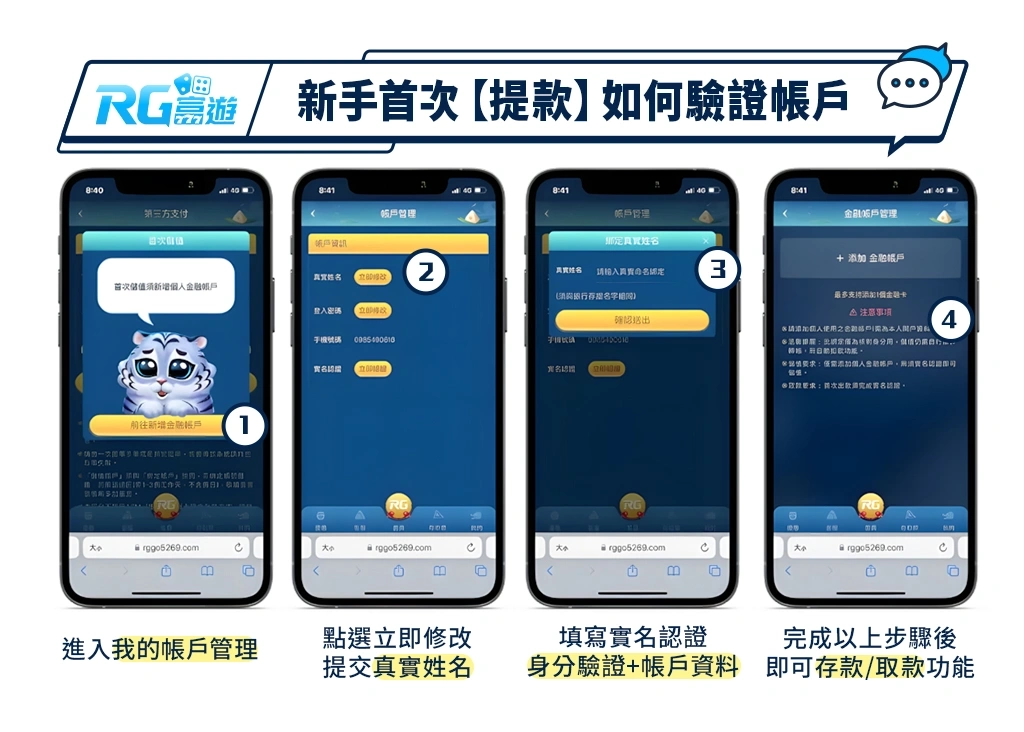 新手首次儲值如何驗證帳戶/ 圖示步驟教學